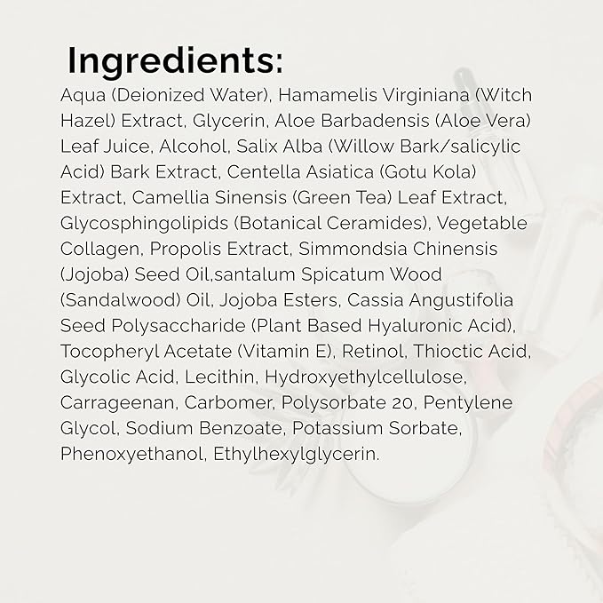 Baskah Ceramide & Collagen Serum – Hydrating Night Facial Serum for Dry, Damaged Skin, Restores Skin Barrier & Improves Firmness for Plumper, Healthier Looking Skin, Skin Care for Face