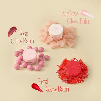 ANILLO Rose Glow Balm - Korean Tinted Lip and Cheek Balm w/Rose Extract, Shea Butter, Ceramide & Peptide Complex - Glossy and Vegan K Beauty Lip Moisturizer & Cheek Blush (0.18 oz)