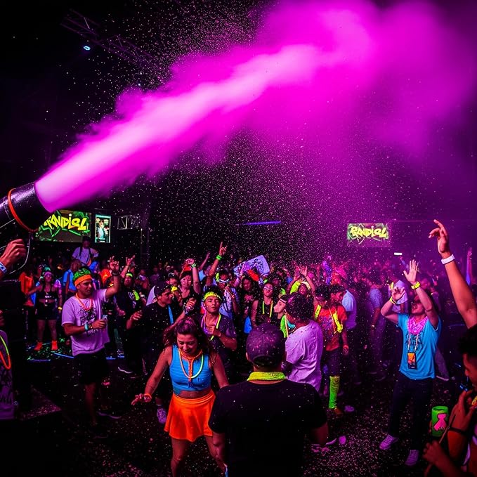 milo UV Neon Pink Washable Party Paint | 5 Gallon Bucket | Bulk Fluorescent Party Paint for Rave, Events, Concerts | Glows UV in Black Light | Made in USA | Safe for Skin, Washable, and Non Toxic