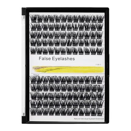 Bodermincer 120 Clusters 10mm+12mm/12mm+14mm/14mm+16mm Mixed Wide Cluster False Eyelash Individual Cluster EyeLashes Grafting Fake False Eyelashes Eyelash Extension (M009# 12+14mm Mixed)