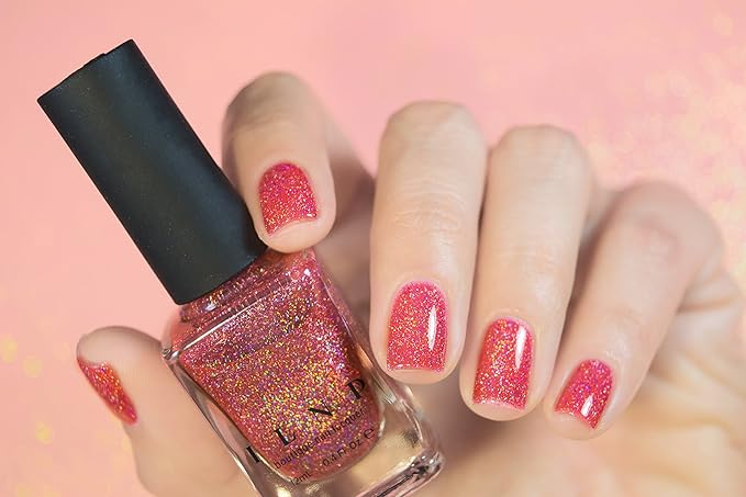 ILNP Sunkissed - Bright Watermelon Holographic Sheer Jelly Nail Polish