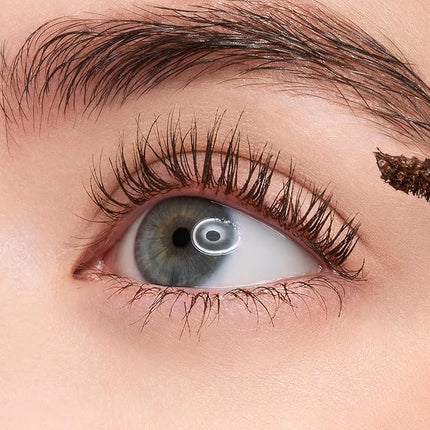 COSNORI Perfect Setting Waterproof Mascara Long&Curl 02 Cozy Brown – Long Lasting Smudge - Brown Mascara - Soft Definition for Blue & Green Eyes - K Beauty - 0.23fl oz (7ml)