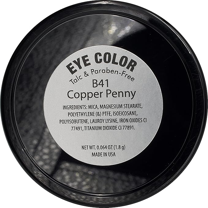Copper Penny Tan Matte Semi Shimmering Opaque Pressed Powder Single Vegan Eyeshadow; Talc, Paraben & Cruelty Free