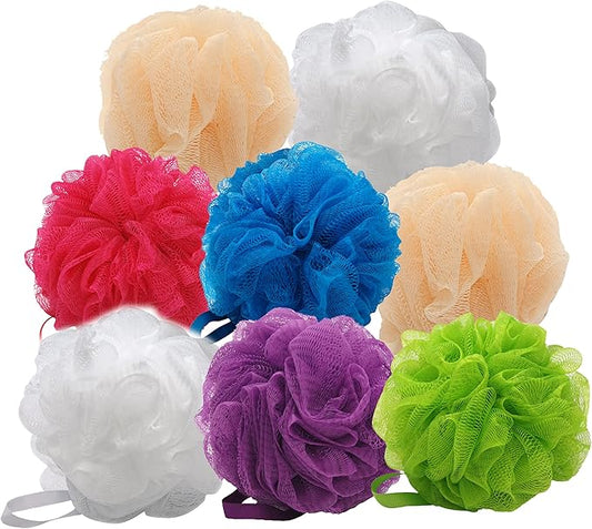 Aquasentials Small Mesh Pouf (8 Pack) (Multi-Colors)