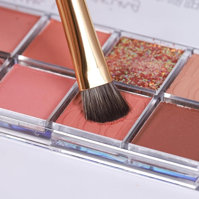 BRUSH ARTIST Black Golden Makeup Brush Set of 12PCs with Cotton Bag, Foundation Sponge, Face Powder Brush, Contour Brush, Blush Brush, Eyeshadow Brushes, Concealer Brush,Premium Synthetic fiber