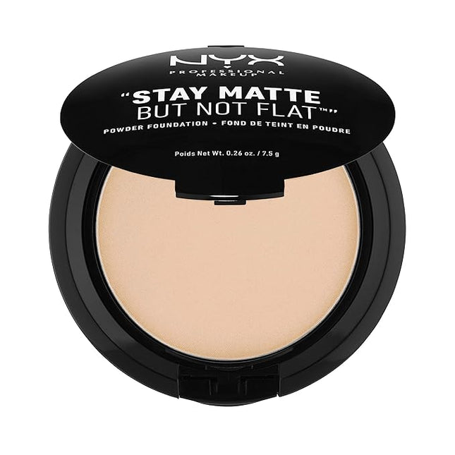 NYX PROFESSIONAL MAKEUP Stay Matte But Not Flat Powder Foundation, Natural