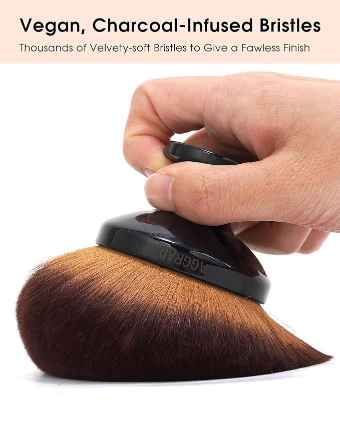 Ultra Large Body Makeup Brush For Self Tanner, Self Tan Back Applicator, Kabuki Brush For Bronzers Blend Self Tanning Applicator, Beauty Supreme Cream Liquid Foundation Brush for Face Leg Makeup