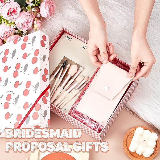 Tioncy 12 Sets Travel Makeup Brush Set Bulk Brushes Bag Bridesmaid Gift Synthetic Fibre Face Make up Brushes Angled Blush Brush for Wedding Bridal Shower Favors Bachelorette Party Gift(Ivory Beige)