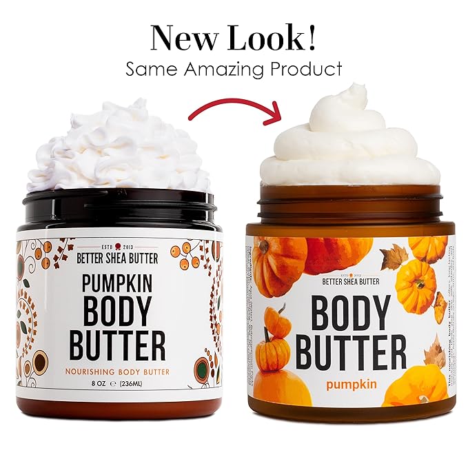 Pumpkin Body Butter with Organic Shea Butter | Pumpkin Spice Lotion for Women | Non Greasy Body Cream | Fall Body Care Favorite with Pumpkin Spice Scent