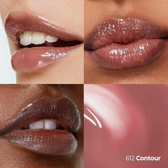 Laka Maxi Glayer Tint 3.8g/0.13oz, Glass Layer of Gloss, Ultra Glow & Vivid Layerable Pigments, High Shine Lip Oil, K-Beauty (#612 Contour)