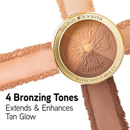 Physicians Formula Bronze Booster Glow-Boosting Season-to-Season,Customizable Seasonal Glow, Lasting Tan Boost, Hypoallergenic Powder, Cruelty-Free & Hypoallergenic - Medium-to-Dark