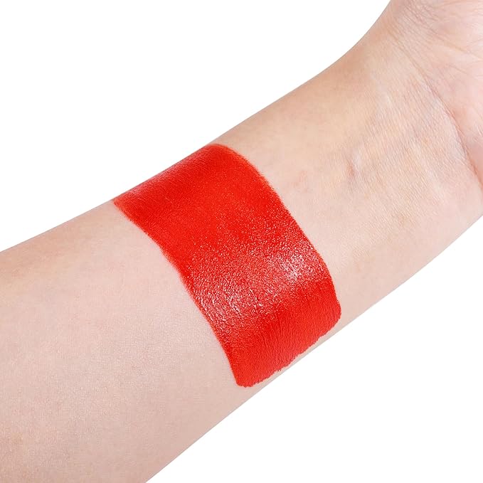 Red Face Paint, Water Based Full Body Paint Halloween Makeup,Cream Face Paint & Body Paint For Adults Clown Joker Demon Devil Vampire Spiderman Halloween Makeup 1.2 fl oz (35ml)
