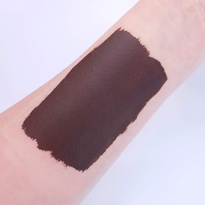 Pro Face & Body Paint Cake Pots by Moon Creations - Dark Brown - Professional Water Based Face Paint Makeup for Adults, Kids - 1.26oz