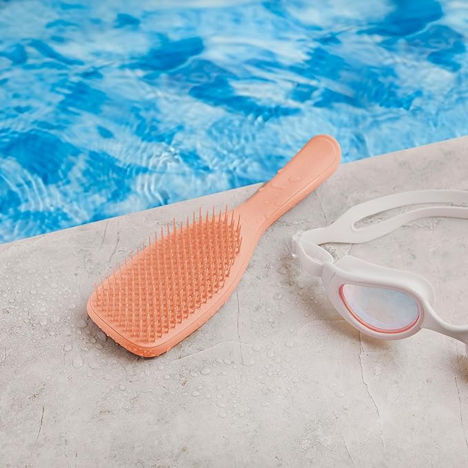 Tangle Teezer Ultimate Detangler Brush for Wet & Dry Hair, Eliminates Knots & Reduces Breakage for All Hair Types, Amazon Exclusive Apricot