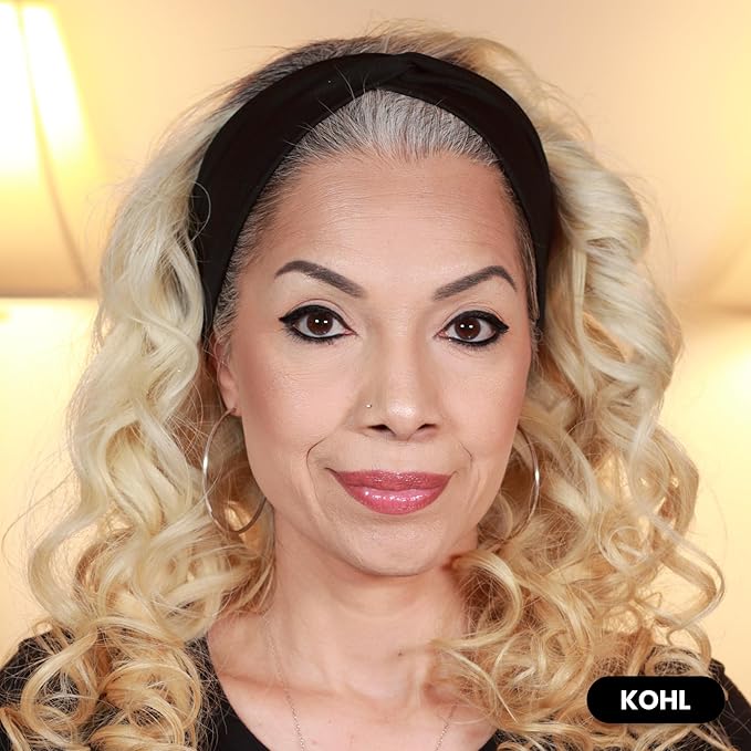 PrimeEyes Glide Eyeliner for Mature Women – Water-Resistant, Long-Stay and Mess-Proof – Gel Cream Texture, Discreet Sharpener and Effective Smudger (Black)