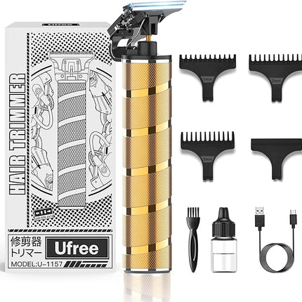 Ufree Hair Trimmer & Beard Trimmer for Men Professional, Electric Razor Shavers for Men, T Blade Precision Edgers Liners, Barber Clippers for Hair Cutting Mustache Facial, Mens Gifts