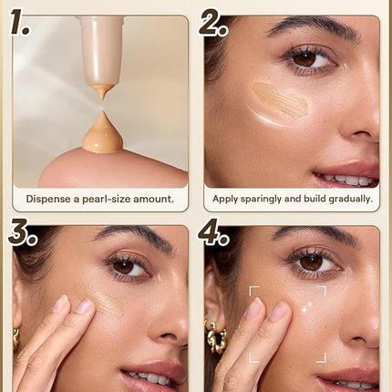 SHEGLAM Dew & Done Skin Tint with SPF20 Light-medium Coverage Foundation Evens Skin Tone-Buttercream