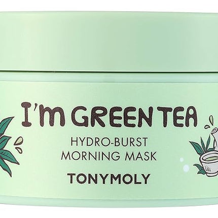 TONYMOLY I’m Green Tea Hydro Burst Morning Mask – Refreshing Gel Mask for Dull, Tired Skin – Hydrating, Calming, with Green Tea, Bamboo & Centella Asiatica Extracts – Paraben & Alcohol Free