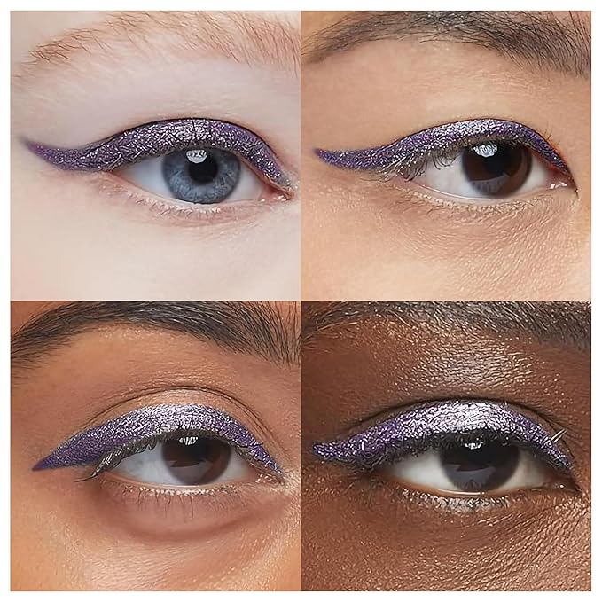 Waterproof Eyeliner - Smudge-Proof Liquid Eyeliner Pen with Precision Tip for Smooth, Long-Lasting Application - Vegan, Hypoallergenic & Gluten-Free Eye Liner - 2mL Shimmer Royal Purple