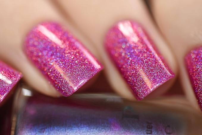 ILNP Paige - Berry Pink Holographic Nail Polish