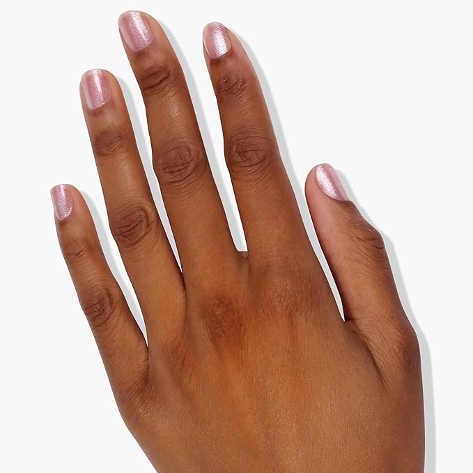 LONDONTOWN Baby Pink Glittery Nail Polish, Pink Strawberry lakur, Vegan Chip-Resistant Long-Lasting Nail Lacquer, .40 fl oz