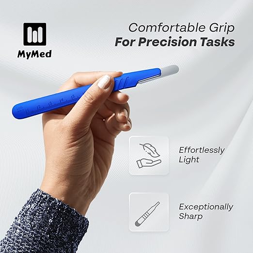 Disposable 10r Blades Dermaplaning Scalpels - Pack of 10 Dermaplane Blades Scalpel 10r, Size 10r Scalpel Blades, High Carbon Steel Dermaplane Razor 10r Disposable Scalpels, Sterile