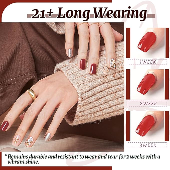 JEWHITENY 30pcs Gel Nail Polish Kit With 27 Colors + Matte Top Coat, Base Coat And Top Coat Polish Set For Manicure Nail Art Salon/Home Starter (Packaging May Vary)