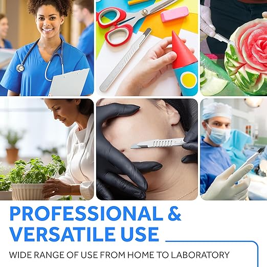 Disposable 10r Blades Dermaplaning Scalpels - Pack of 10 Dermaplane Razors for Women Face, Scalpel Blades, Sterile