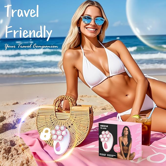 Electric Razors for Women, 7D Rotary Shaver for Legs Bikini Rechargeable, Wet/Dry Hair Removal Kit for Whole Body, Cordless Lady Trimmer Groomer, Wider Shaving Surface, Pink