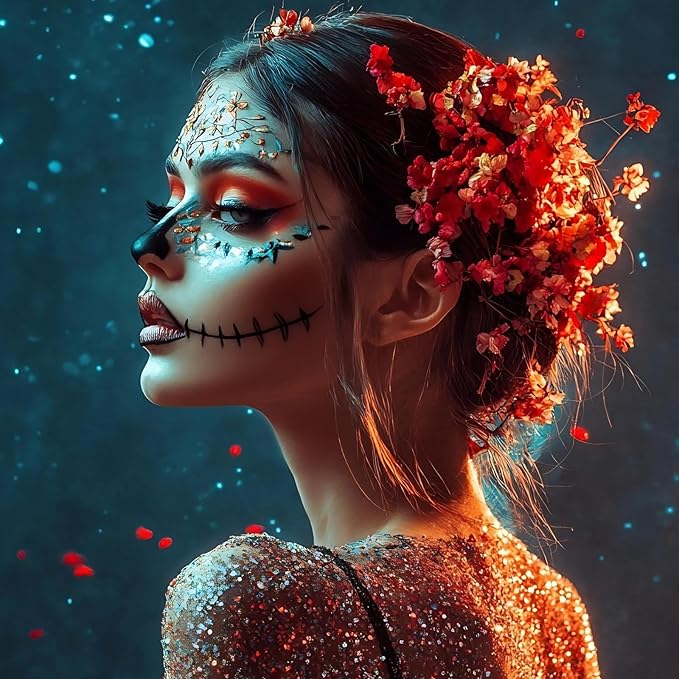 14 Colors Body Glitter,Face Glitter Makeup for Kids Women,Sparkly Chunky Hair Glitter for Eye Lip Nails,Mardi Gras Glitter Makeup Face Paint,Singer Concerts Disco Rave Festival Accessories-Hallowmas