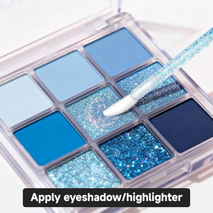 100PCS Glitter Crystal Lip Brush, Disposable Lip Brushes Lip Gloss Applicators Lipstick Gloss Wands Applicator Perfect Makeup Tool Kits (Multi-colored)