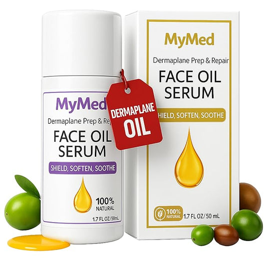 Dermaplane Oil with Jojoba & Vitamin E for Smooth, Radiant Skin - 1.70 Fl Oz Dermaplaning Oil, All-Natural, for Dermaplaning, Perfect for Sensitive Skin For Women