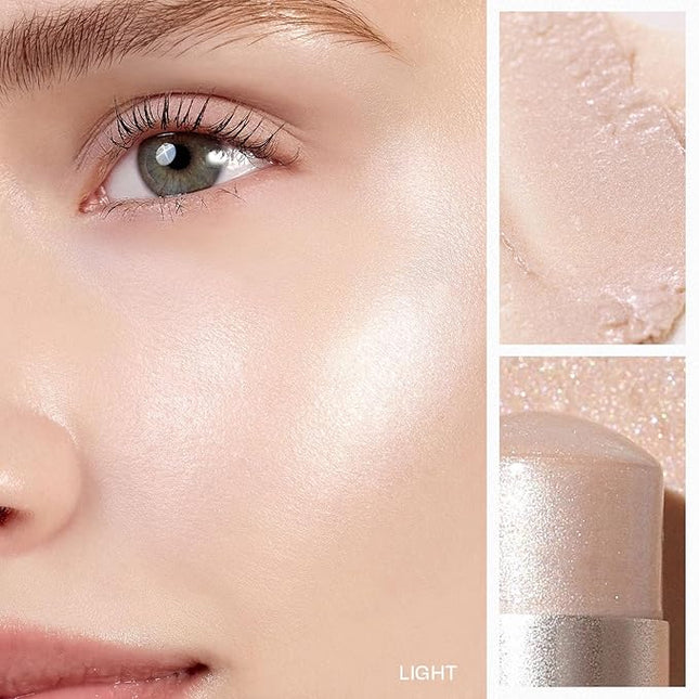 hince True Dimension Radiance Balm - Highlighter for Korean Glass Skin, Blush for Cheeks, Cream Blush, Contour Stick, Natural Glowy Look, Clean Makeup for Radiant Complexion, 10g (LIGHT, LT001)