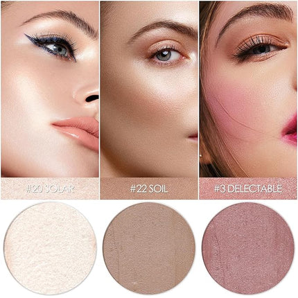 FALOCUTUS 3 Pcs Contour Stick Set,Cream Blush & Highlighter Bronzer Pen,Long Lasting & Smooth Natural Face Contouring.LIGHT-WARM