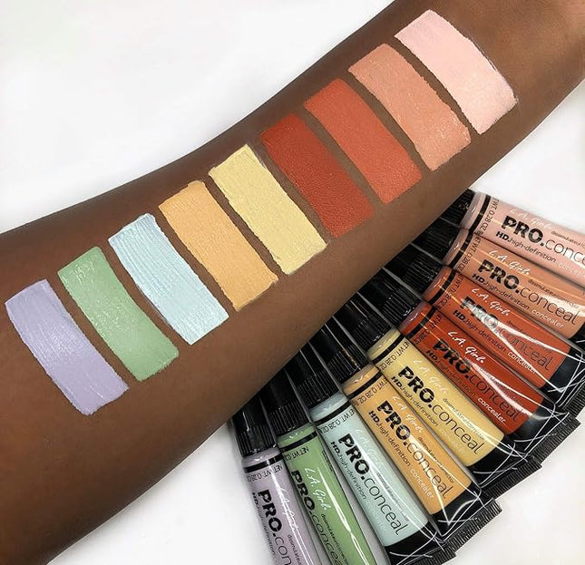 L.A. Girl Pro Conceal HD Concealer, Green Corrector, 0.28 Ounce