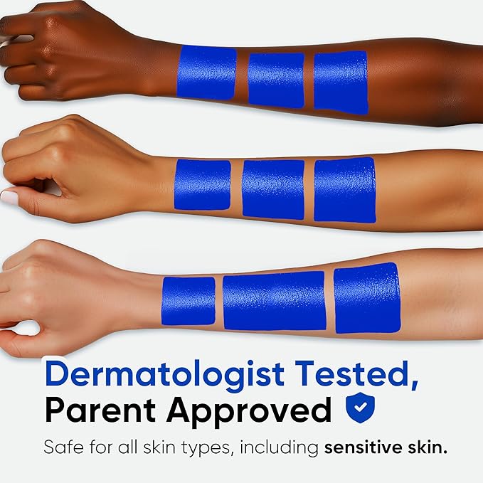 Blue Squid PRO Blue Face Paint Stick - Waterproof Blue Body Paint for Skin Adults & Kids Eye Black Baseball, Eyeblack Softball - Hypoallergenic Twist-Up Non-Toxic Makeup Stick for Cosplay, Sports, SFX