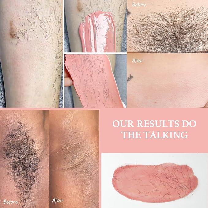 Maxpearl 2.5LB Hard Wax Beads for Hair Removal, Natural Rose Formula - Brazilian Waxing, Sensitive Skin, Face, Underarms, Legs, Back, Chest and More, with 20 Applicators, Pink