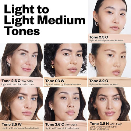 Kosas Revealer Concealer - Medium Coverage Makeup with Hyaluronic Acid, Conceals Dark Circles Under Eyes, Dark Spots and Blemishes + Brightens, Hydrates, Long-Lasting & Vegan,(Tone 3.5 W)