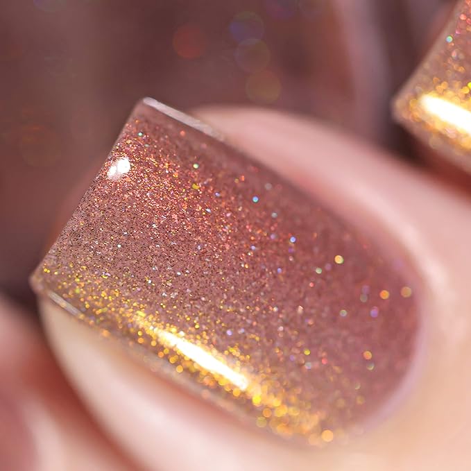 ILNP Quicksand - Refined Warm Taupe Holographic Nail Polish