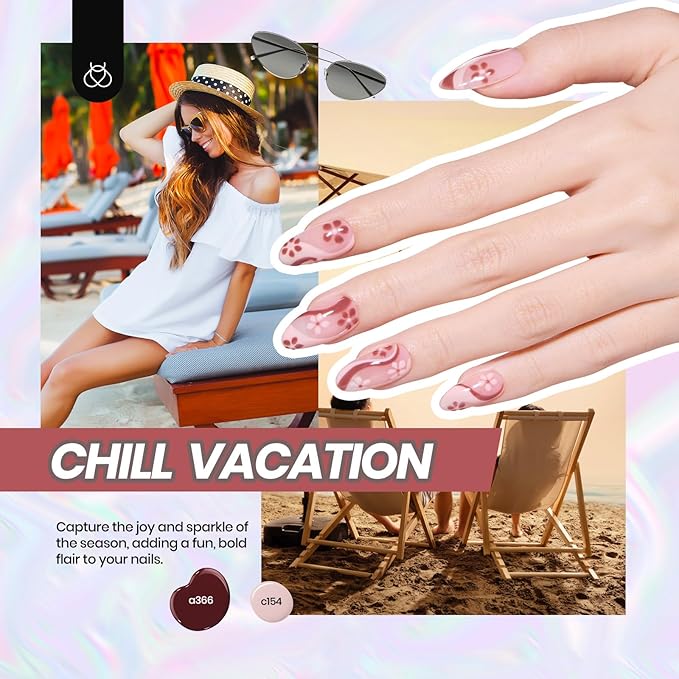 Beetles Gel Nail Polish Kit with UV Light, 46 PCS 25 Colors Valentines Gel Nail Polish Set Base Glossy Matte Glitter Top Coat Nails Polish Red Green Brown Blue Pink Nude Manicure Gift for Women