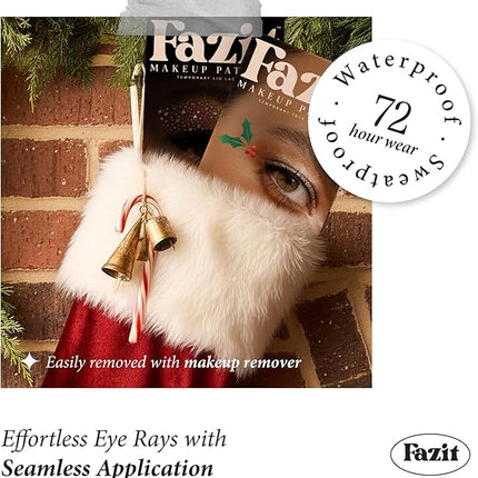 Fazit Makeup Patches - Holly Wings Eye Speckles - Glow Up Make-Up Patches - Cute Glitter Makeup Accessories for Women - Cosmetic Glitter for Face