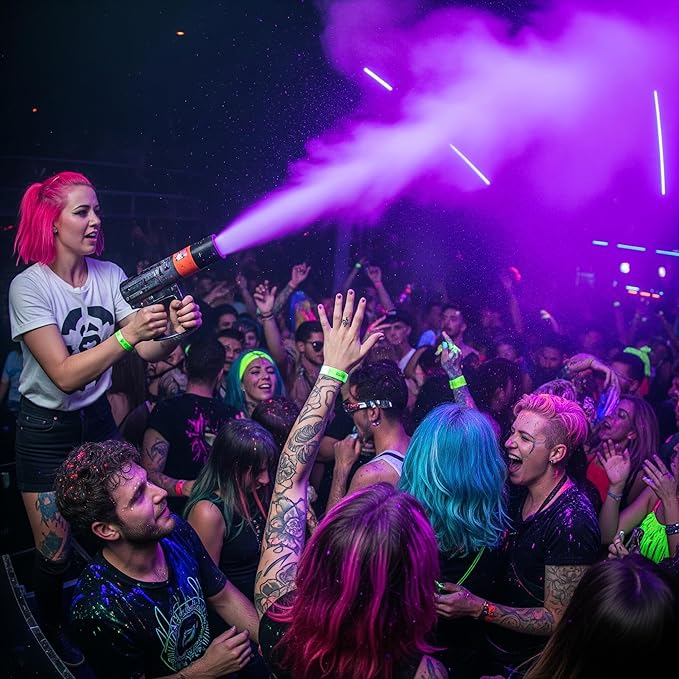 milo UV Neon Purple Washable Party Paint | 5 Gallon Bucket | Bulk Fluorescent Party Paint for Rave, Events, Concerts | Glows UV in Black Light | Made in USA | Safe for Skin, Washable, and Non Toxic