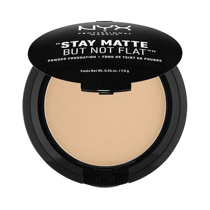 NYX PROFESSIONAL MAKEUP Stay Matte But Not Flat Powder Foundation, Medium Beige
