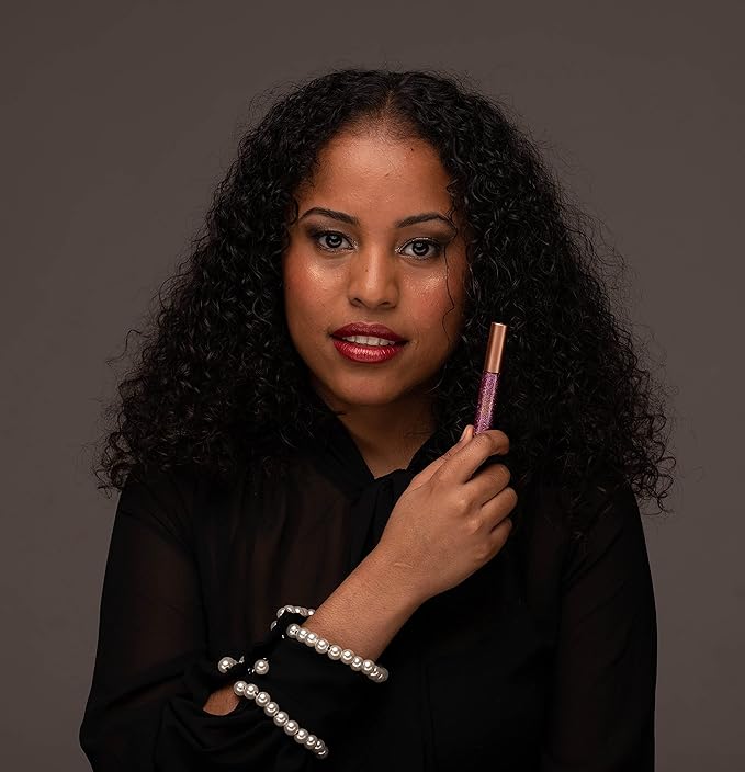 by Dr. Liia Hypoallergenic Eyeliner, Glitter Liquid Eyeliner I Gluten Free and Vegan for Sensitive Skin (6: Gold Brown)