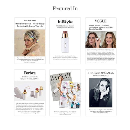 Ogee Sculpted Face Stick (TOPAZ - MATTE ROSY PEACH) Certified Organic Blush Stick - Multi-Use Cream Blush & Highlighter Stick