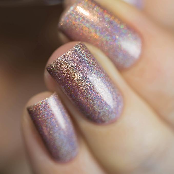 ILNP Soft Focus - Cozy Medium Beige Ultra Holographic Nail Polish