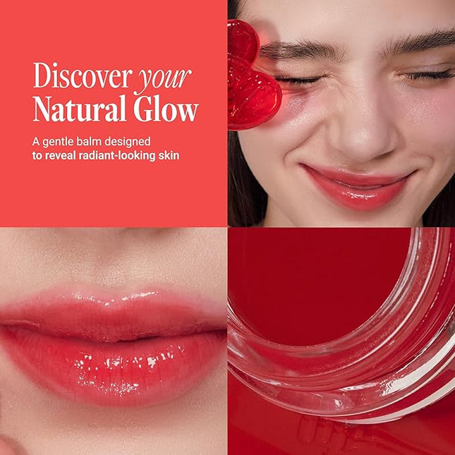 ANILLO Petal Glow Balm - Korean Tinted Lip and Cheek Balm with Volufilinsome, Hyaluronic Acid Complex & Hibiscus Collagen - Glossy and Vegan K Beauty Lip Moisturizer & Cheek Blush (0.18 oz)