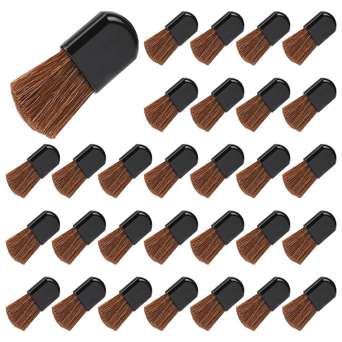 30Pcs Disposable Makeup Brushes Mini Cosmetic Brush Set - Portable Powder Brush for Loose Powder, Foundation, Blush - Beauty Tool for Mixing Liquid, Cream or Cosmetics