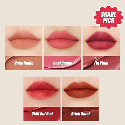 Touch in Sol Vegan Again Blur Core Lip Tint (#Brick Hazel) - Long Lasting, High Pigment Velvet Matte Lip Stain – Lightweight Smooth Blur Finish