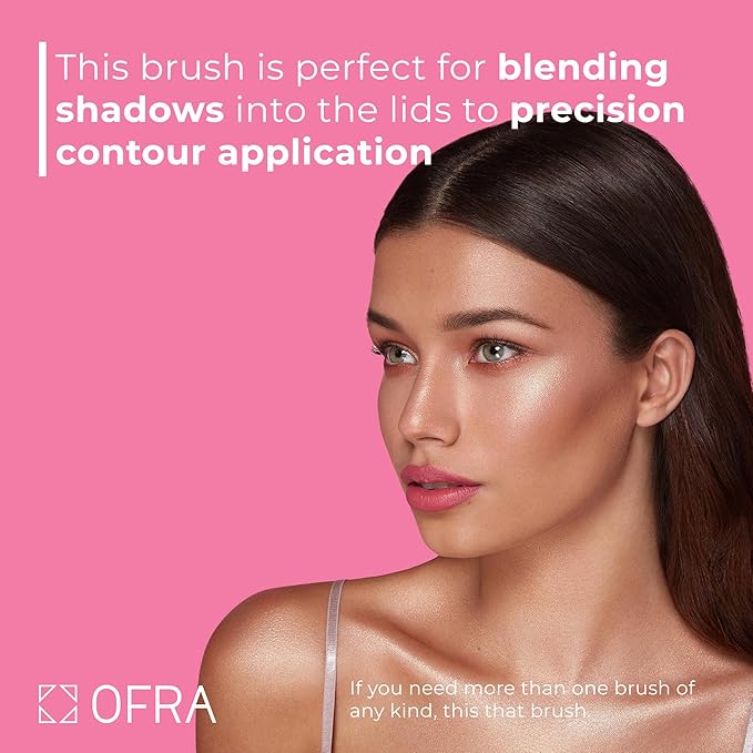 OFRA Makeup Blending Brush #21 - Blending Brush for Eyeshadow, Highlighter, Concealer, and Softening Eyeliner - Eye Makeup Smudge Brush